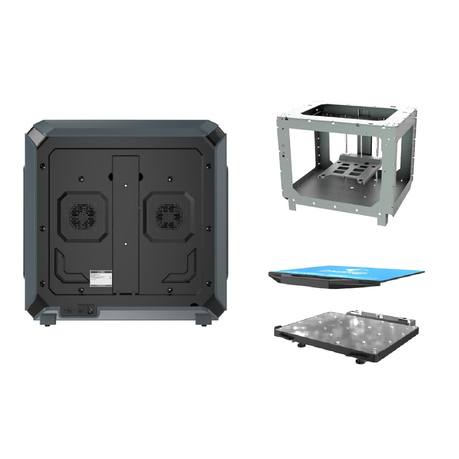 Flashforge Creator 3 3D Printer + CS Black & Red PLA Filament