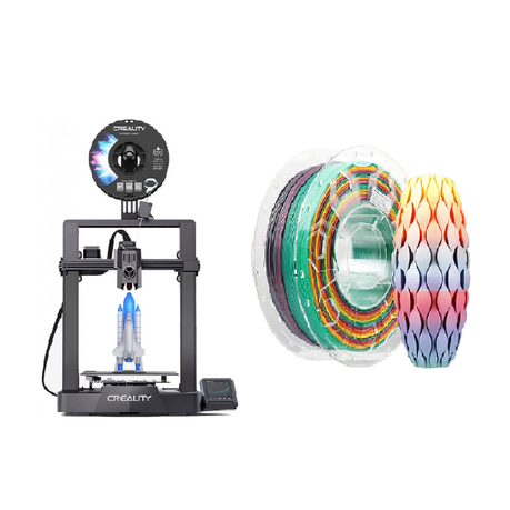 uc Creality Ender-3 V3 KE 3D Printer for Professionals + Rainbow PLA Filament